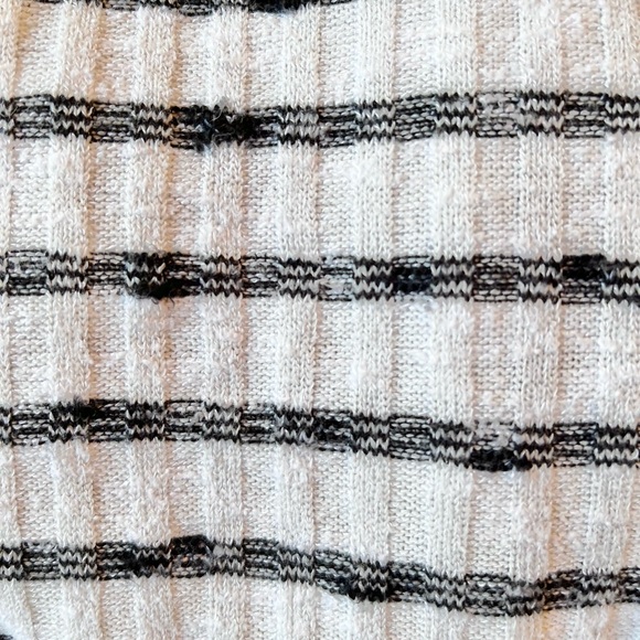 Rib knit mock neck striped long sleeve from Wildfox. - Picture 2 of 2